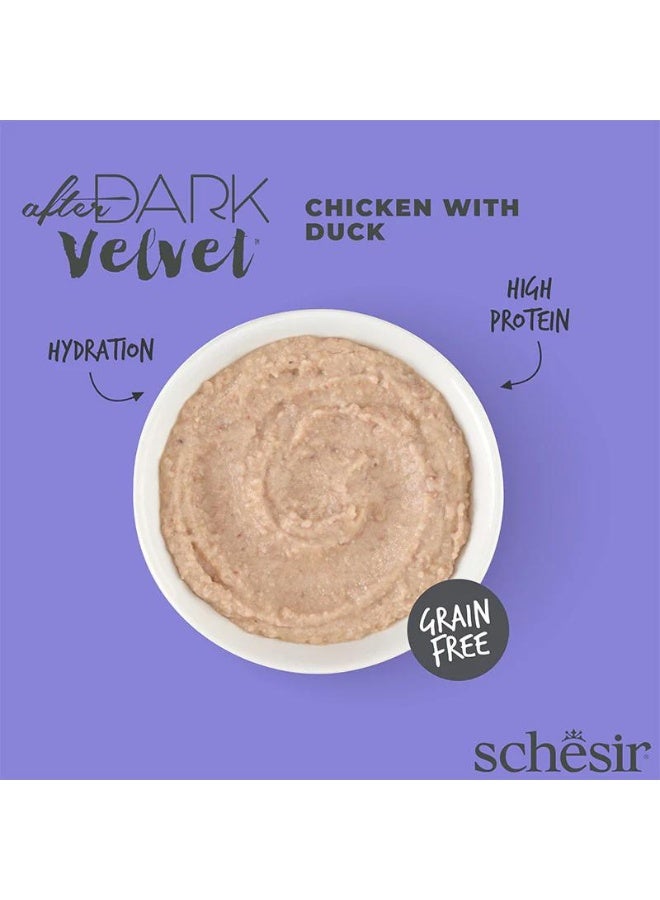 Schesir After Dark Velvet Mousse For Cat - Chicken With Duck 80g - Image 2